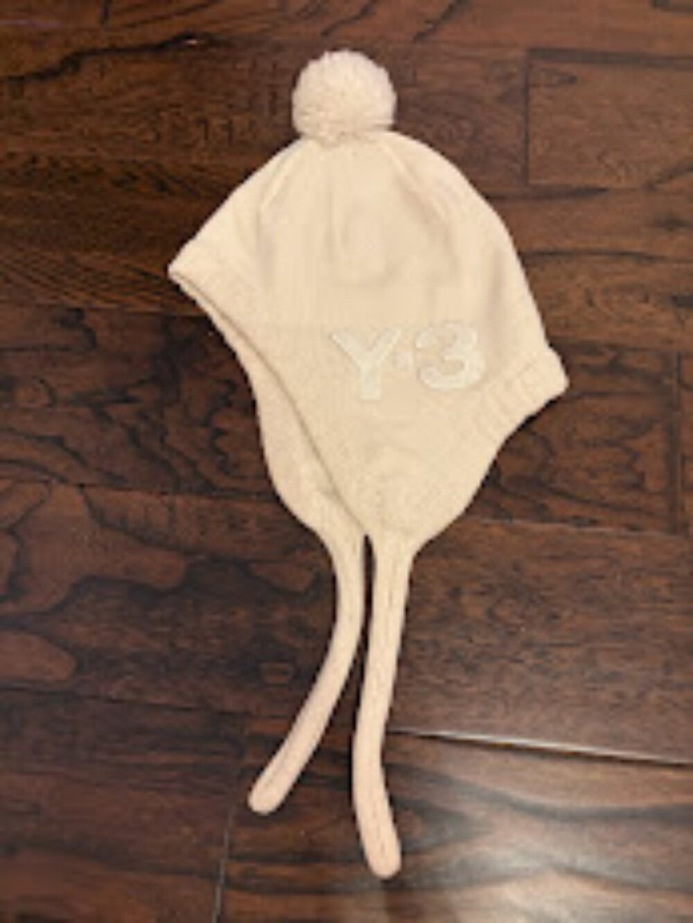 Y-3 Cream Winter Hat